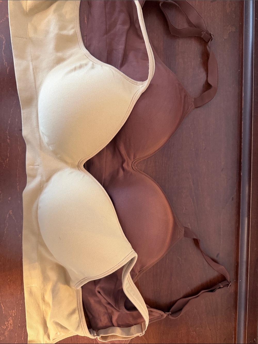 Underoutfit Everyday Smooth T-Shirt Bras - Cream and Brown, Styles 460 and 467
